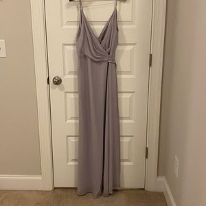 Joanna August Wrap Dress in Silver bells size M